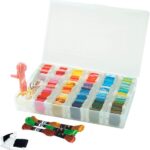 Hemline H3003.L | Plastic Large Embroidery Floss/Thread Box/Organiser