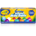 CRAYOLA Washable Paints - Assorted Colours (Pack of 10) | Perfect for Any Arts & Crafts Needs